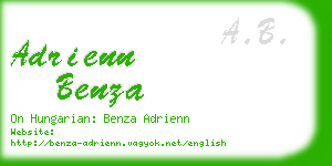 adrienn benza business card